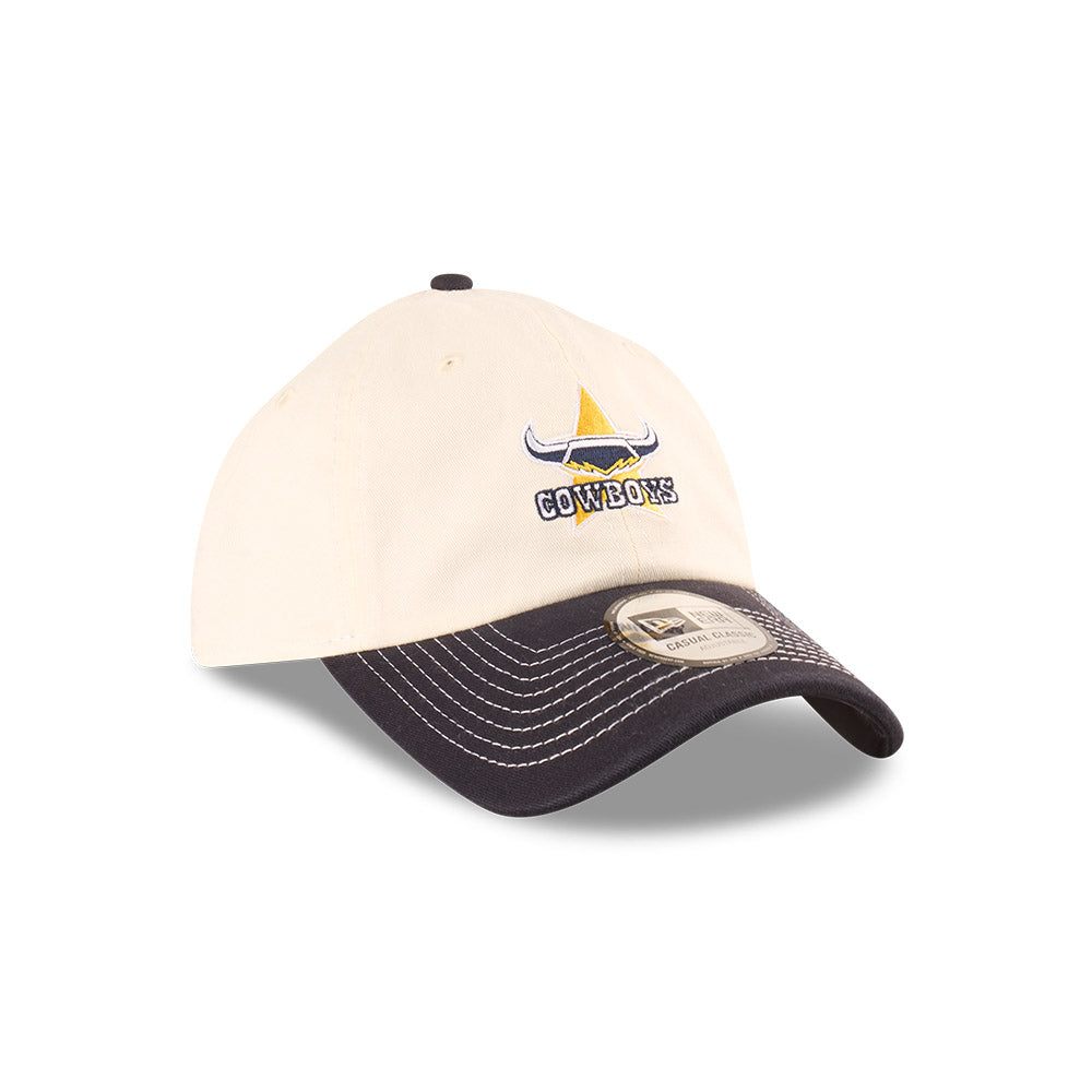 North Queensland Cowboys Hat - 2025 NRL 2Tone Chrome Contrast Casual Classic Strapback Cap - New Era